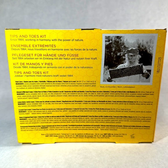 Essential Tips and Toes Essential Extrémités Burt’s Bees Beauty and and Care Kit - Picture 4 of 5